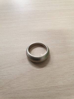 Bague couleur argent